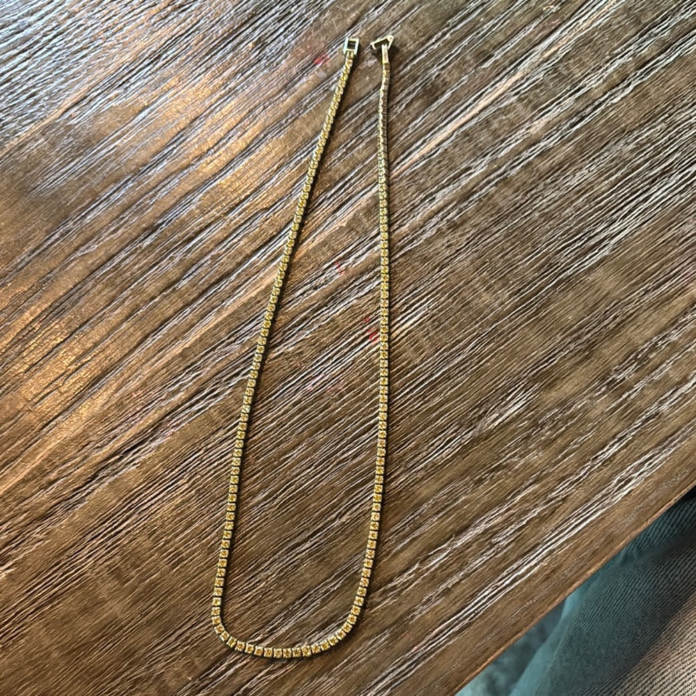 Gold Tennis Necklace - Women Jewelry
